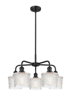 Ballston Five Light Chandelier in Matte Black (405|516-5CR-BK-G402)