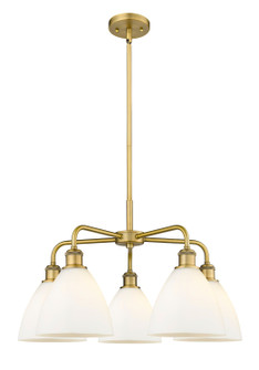 Ballston Five Light Chandelier in Brushed Brass (405|516-5CR-BB-GBD-751)
