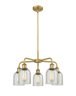Ballston Five Light Chandelier in Brushed Brass (405|516-5CR-BB-G259)