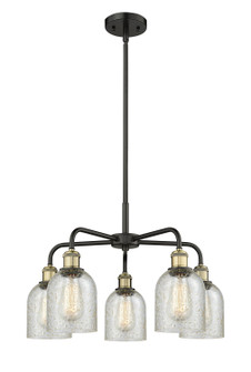 Ballston Five Light Chandelier in Black Antique Brass (405|516-5CR-BAB-G259)