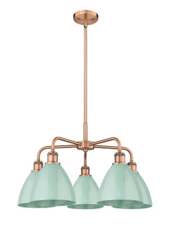 Ballston Five Light Chandelier in Antique Copper (405|516-5CR-AC-MBD-75-SF)
