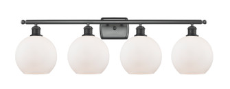 Ballston Four Light Bath Vanity in Matte Black (405|516-4W-BK-G121-8)