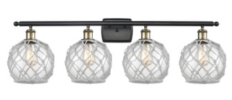 Ballston Four Light Bath Vanity in Black Antique Brass (405|516-4W-BAB-G122-8RW)