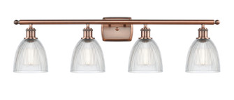 Ballston Four Light Bath Vanity in Antique Copper (405|516-4W-AC-G382)