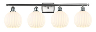 Ballston LED Bath Vanity in Antique Brass (405|516-4W-AB-G122-8-LED)
