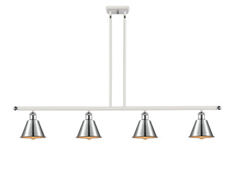 Ballston Four Light Island Pendant in White Polished Chrome (405|516-4I-WPC-M8)