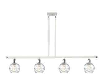 Ballston LED Island Pendant in White Polished Chrome (405|516-4I-WPC-G1213-6-LED)