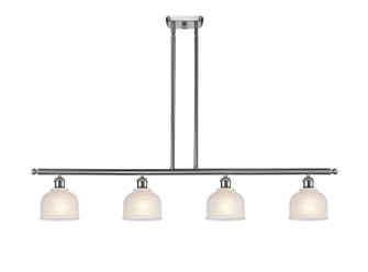 Ballston Four Light Island Pendant in Brushed Satin Nickel (405|516-4I-SN-G411)