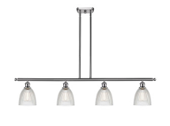 Ballston Four Light Island Pendant in Brushed Satin Nickel (405|516-4I-SN-G382)
