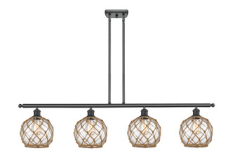 Ballston LED Island Pendant in Brushed Satin Nickel (405|516-4I-SN-G121-8RB-LED)