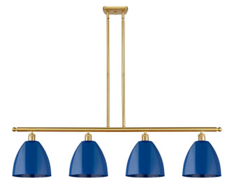 Ballston Four Light Island Pendant in Satin Gold (405|516-4I-SG-MBD-9-BL)