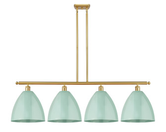 Ballston LED Island Pendant in Satin Gold (405|516-4I-SG-MBD-12-SF-LED)