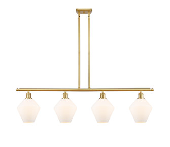 Ballston Four Light Island Pendant in Satin Gold (405|516-4I-SG-G651-8)