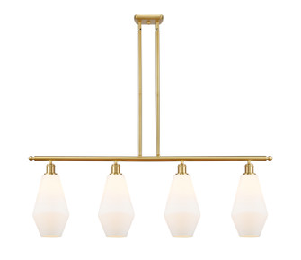 Ballston Four Light Island Pendant in Satin Gold (405|516-4I-SG-G651-7)