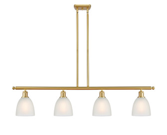 Ballston Four Light Island Pendant in Satin Gold (405|516-4I-SG-G381)