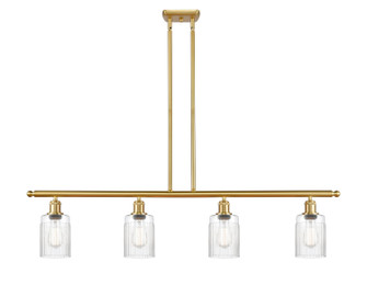 Ballston Four Light Island Pendant in Satin Gold (405|516-4I-SG-G342)