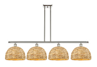 Ballston Four Light Island Pendant in Polished Nickel (405|516-4I-PN-RBD-12-NAT)