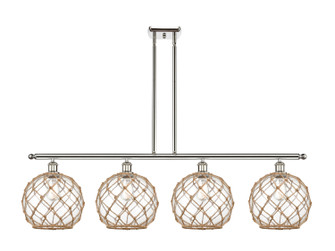 Ballston Four Light Island Pendant in Polished Nickel (405|516-4I-PN-G122-10RB)