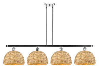Ballston Four Light Island Pendant in Polished Chrome (405|516-4I-PC-RBD-12-NAT)