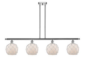 Ballston Four Light Island Pendant in Polished Chrome (405|516-4I-PC-G121-8RW)