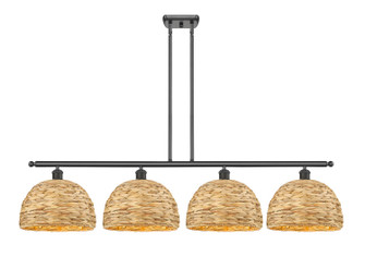 Ballston Four Light Island Pendant in Oil Rubbed Bronze (405|516-4I-OB-RBD-12-NAT)