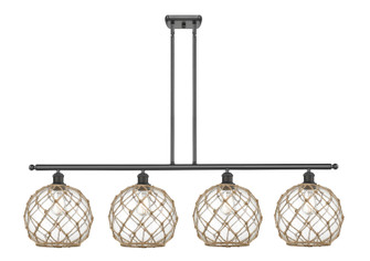 Ballston Four Light Island Pendant in Oil Rubbed Bronze (405|516-4I-OB-G122-10RB)