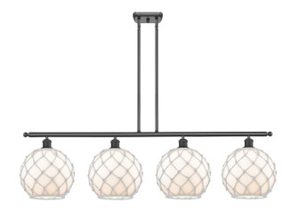 Ballston Four Light Island Pendant in Oil Rubbed Bronze (405|516-4I-OB-G121-10RW)
