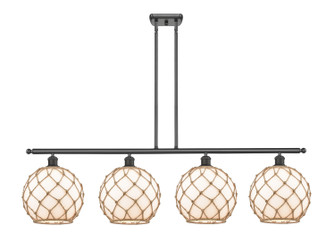 Ballston Four Light Island Pendant in Oil Rubbed Bronze (405|516-4I-OB-G121-10RB)