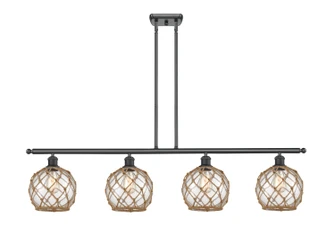 Ballston LED Island Pendant in Matte Black (405|516-4I-BK-G121-8RW-LED)