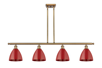 Ballston Four Light Island Pendant in Brushed Brass (405|516-4I-BB-MBD-75-RD)