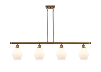 Ballston Four Light Island Pendant in Brushed Brass (405|516-4I-BB-G651-6)