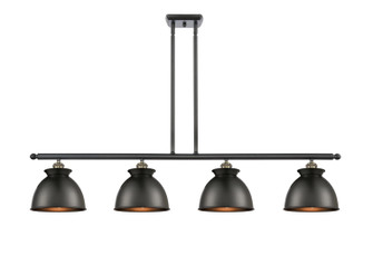 Ballston LED Island Pendant in Black Antique Brass (405|516-4I-BAB-M14-BK-LED)