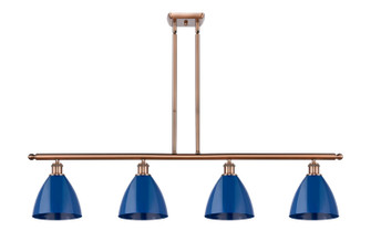 Ballston Four Light Island Pendant in Antique Copper (405|516-4I-AC-MBD-75-BL)