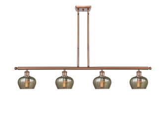 Ballston Four Light Island Pendant in Antique Copper (405|516-4I-AC-G96)