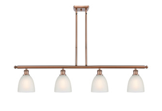 Ballston Four Light Island Pendant in Antique Copper (405|516-4I-AC-G381)