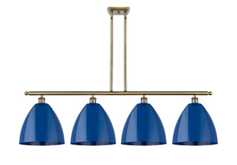 Ballston Four Light Island Pendant in Antique Brass (405|516-4I-AB-MBD-12-BL)