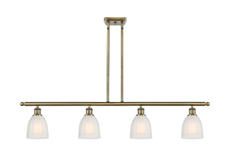 Ballston Four Light Island Pendant in Antique Brass (405|516-4I-AB-G441)