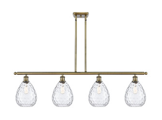 Ballston Four Light Island Pendant in Antique Brass (405|516-4I-AB-G372)