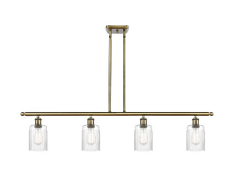 Ballston Four Light Island Pendant in Antique Brass (405|516-4I-AB-G342)