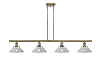 Ballston Four Light Island Pendant in Antique Brass (405|516-4I-AB-G132)