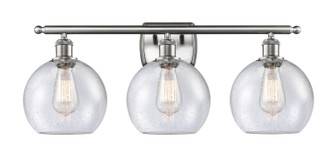 Ballston Three Light Bath Vanity in Brushed Satin Nickel (405|516-3W-SN-G124-8)