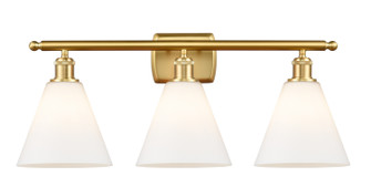 Ballston LED Bath Vanity in Satin Gold (405|516-3W-SG-GBC-81-LED)