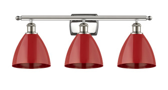 Ballston Three Light Bath Vanity in Polished Nickel (405|516-3W-PN-MBD-75-RD)