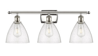 Ballston Three Light Bath Vanity in Polished Nickel (405|516-3W-PN-GBD-754)