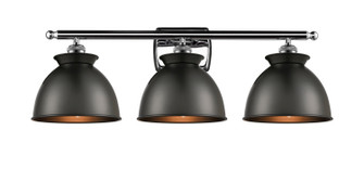 Ballston Three Light Bath Vanity in Polished Chrome (405|516-3W-PC-M14-BK)