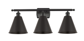 Ballston LED Bath Vanity in Matte Black (405|516-3W-BK-MBC-8-BK-LED)