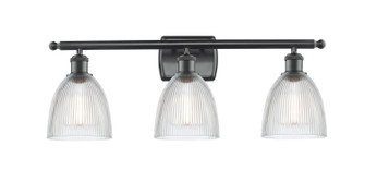Ballston Three Light Bath Vanity in Matte Black (405|516-3W-BK-G382)