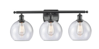 Ballston Three Light Bath Vanity in Matte Black (405|516-3W-BK-G124-8)
