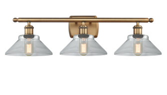 Ballston Three Light Bath Vanity in Brushed Brass (405|516-3W-BB-G132)