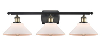 Ballston Three Light Bath Vanity in Black Antique Brass (405|516-3W-BAB-G131)